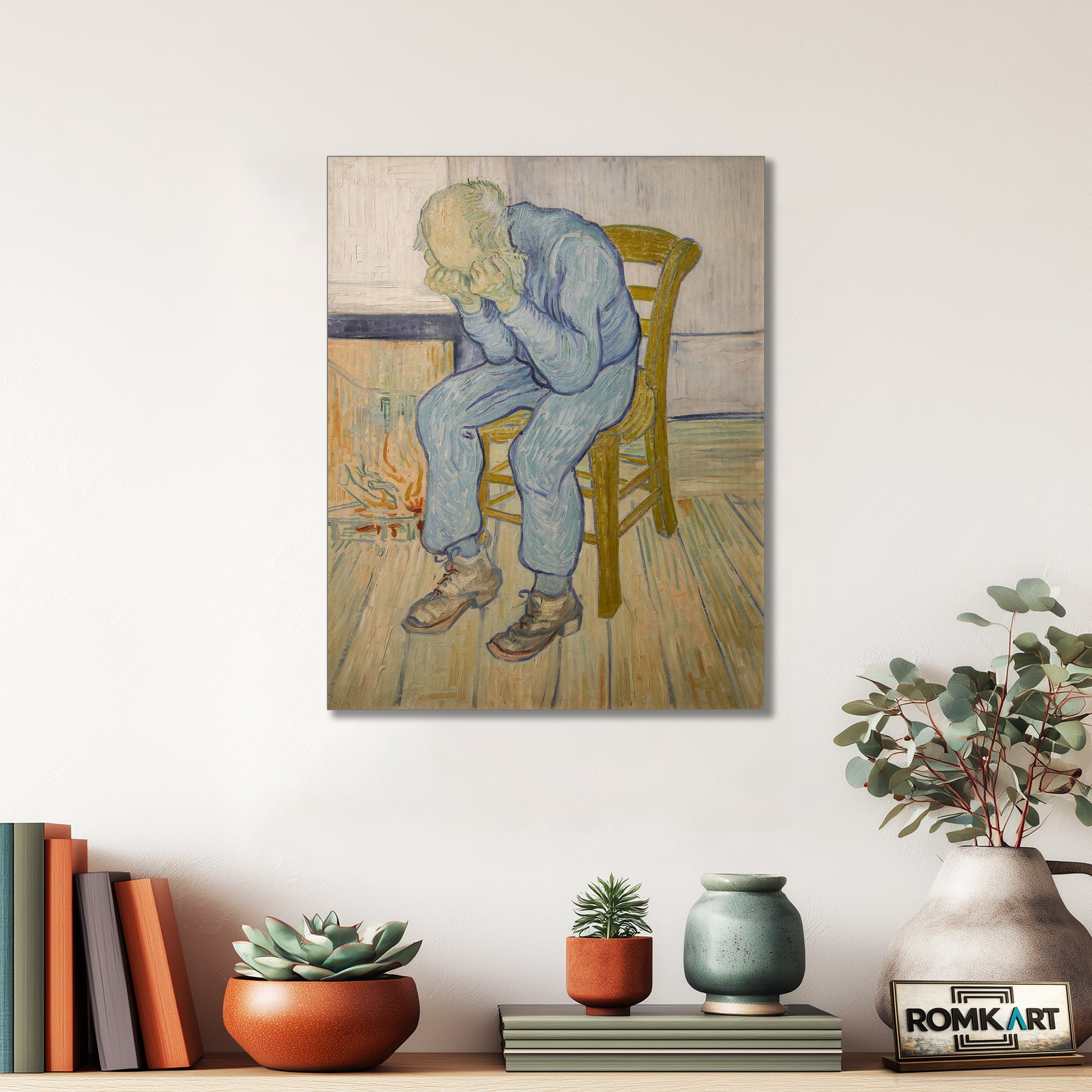 Vincent Van Gogh Sorrowing Old Man - At Eternity's Gate 1890 – Reproduction