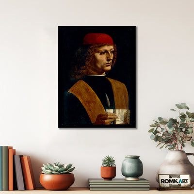 Leonardo Da Vinci Portrait Of A Musician 1485 – Reproduction