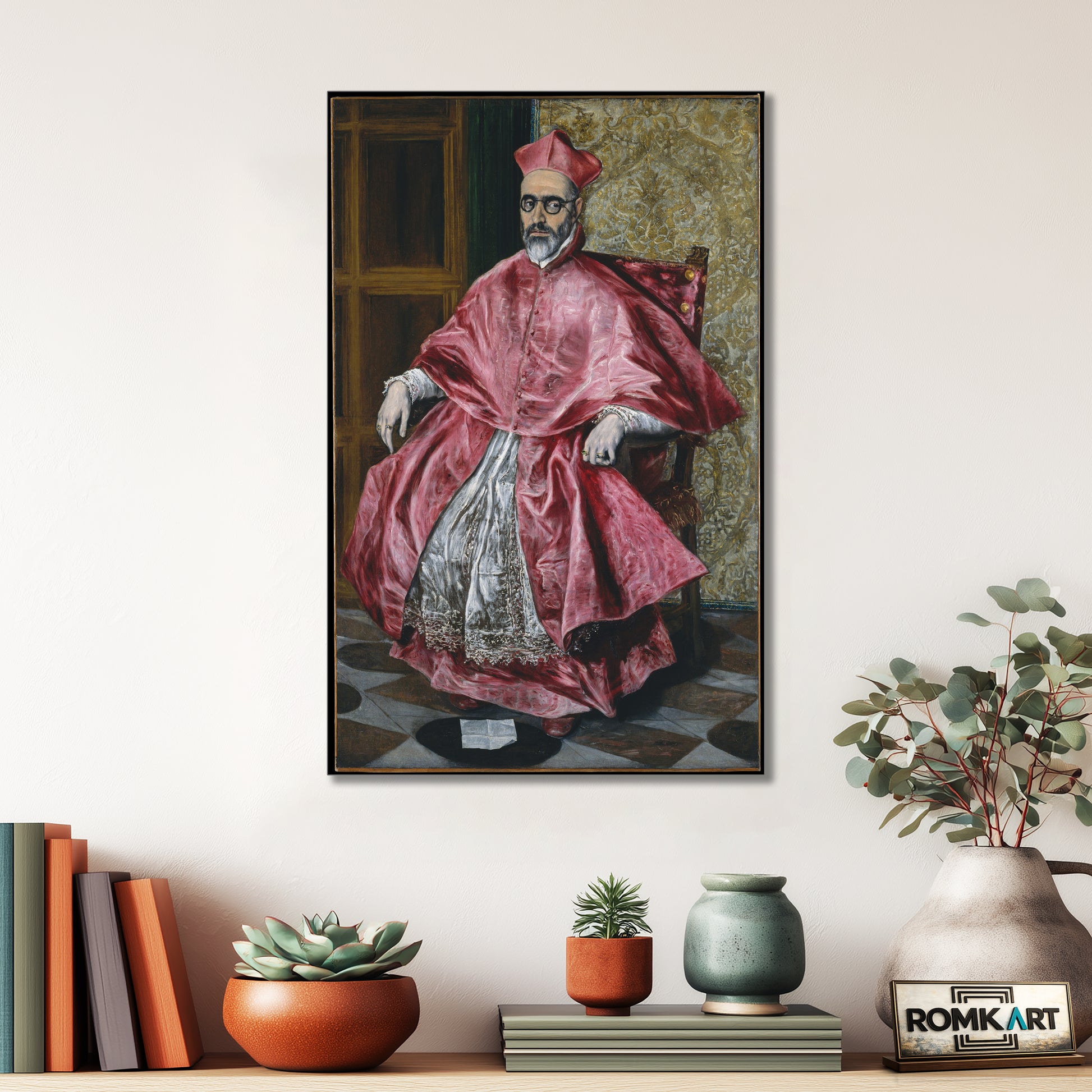 El Greco Portrait Of A Cardinal 1600 – Reproduction