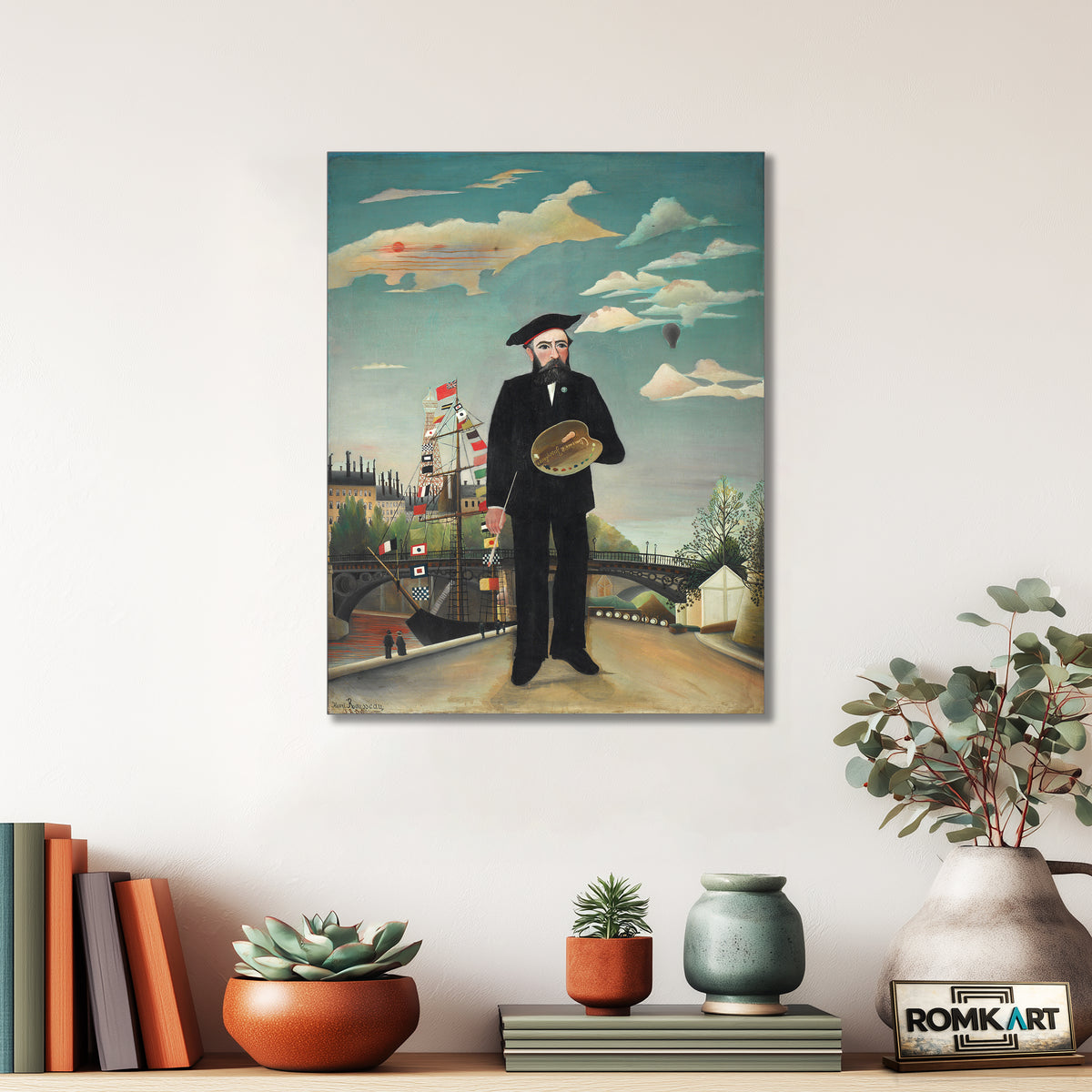 Henri Rousseau Self-portrait From L'ile Saint Louis – Reproduction