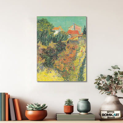 Vincent Van Gogh Noon Or Garden Behind A House 1888 – Reproduction