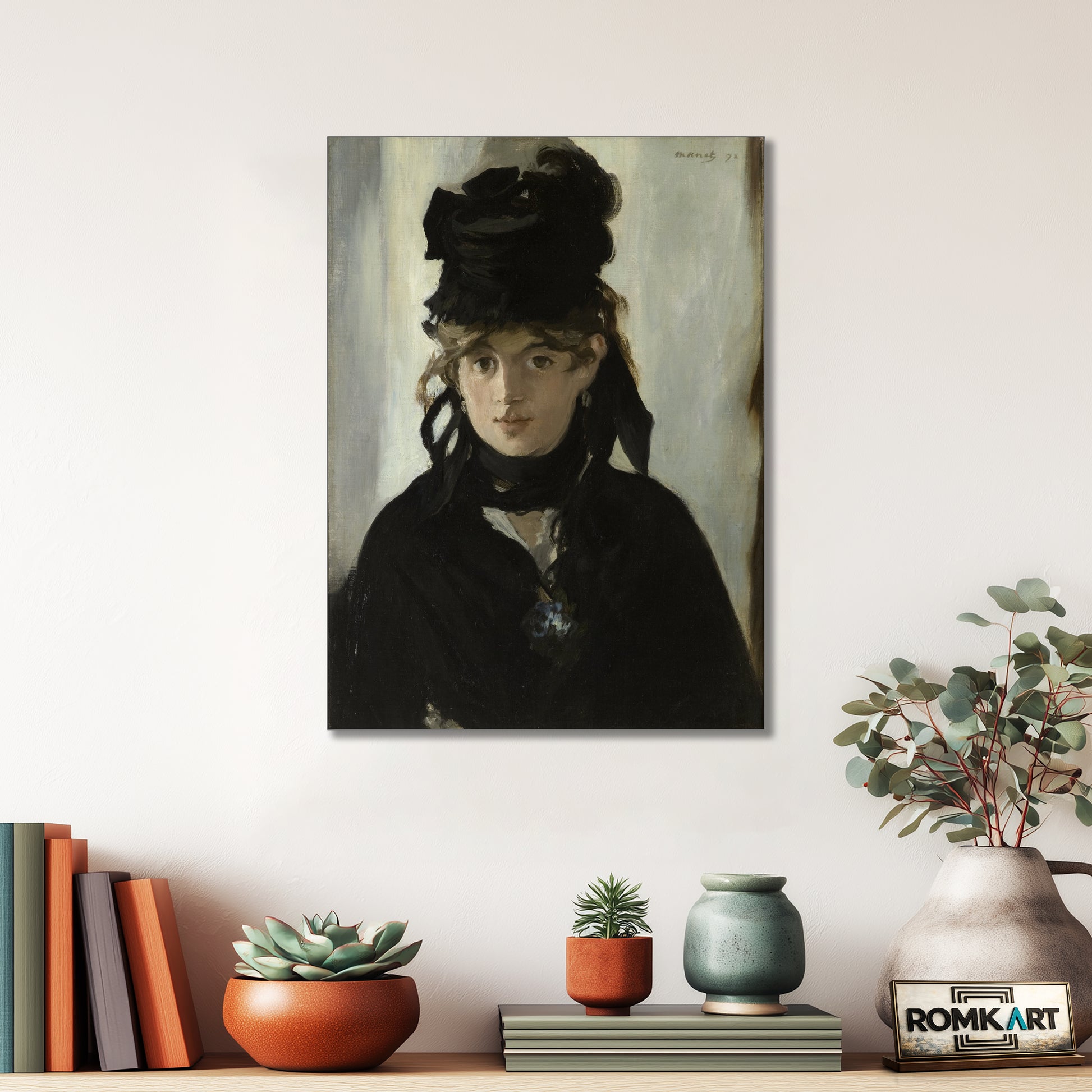 Edouard Manet Berthe Morisot With A Bouquet Of Violets 1882 – Reproduction