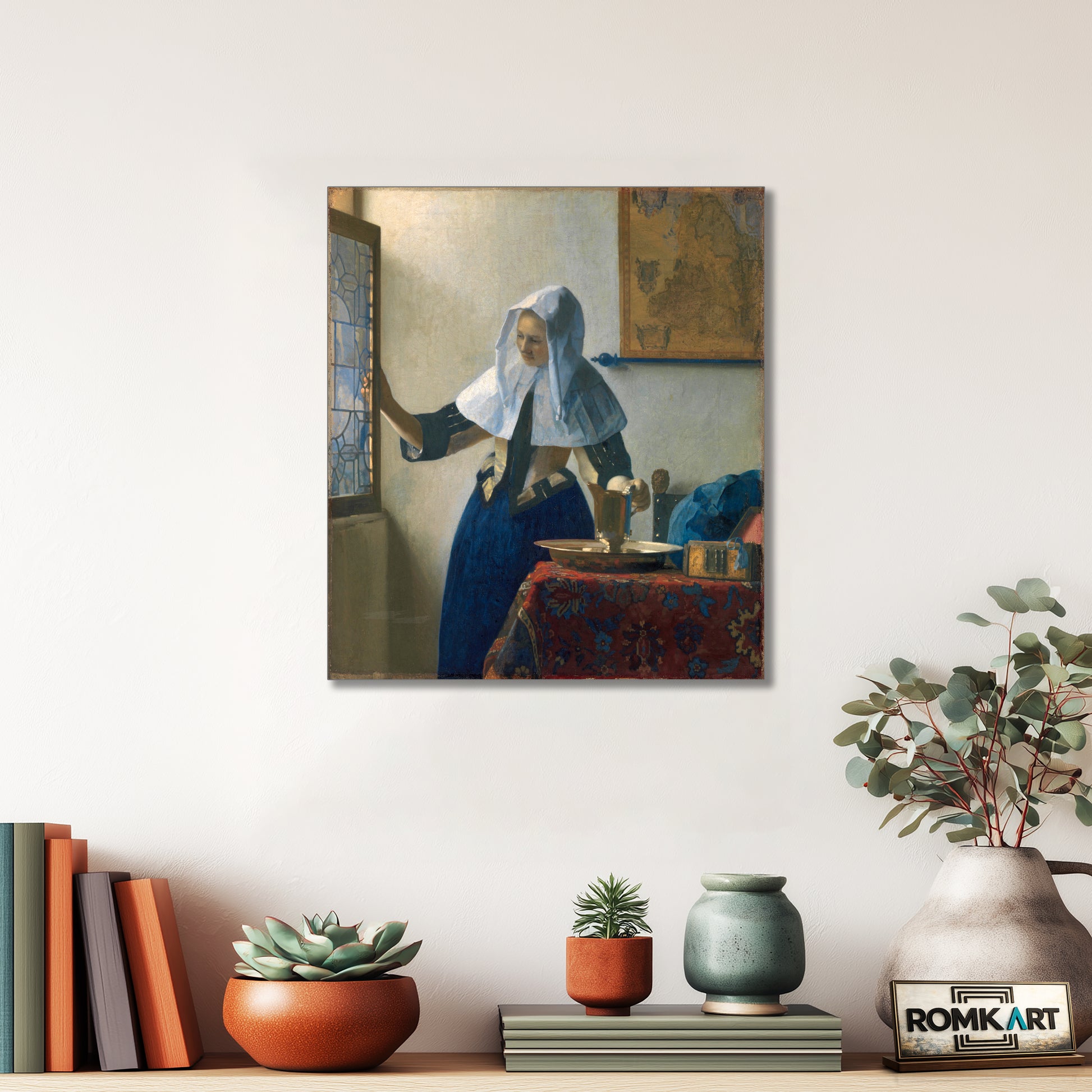 Johannes Vermeer Young Woman With A Water Pitcher 1660-1662 – Reproduction