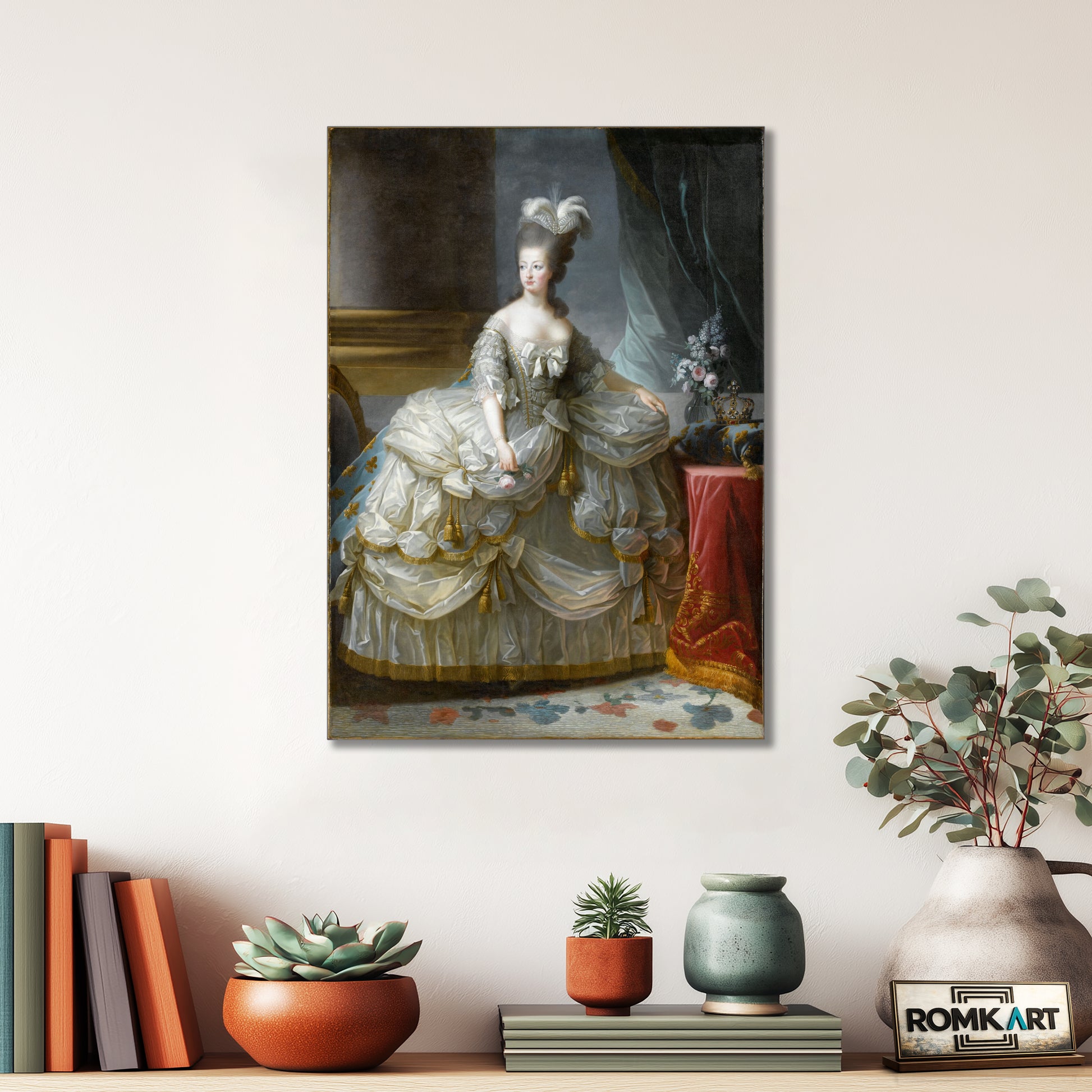 Elisabeth Vigee Le Brun Marie Antoinette In Court Dress 1787 – Reproduction