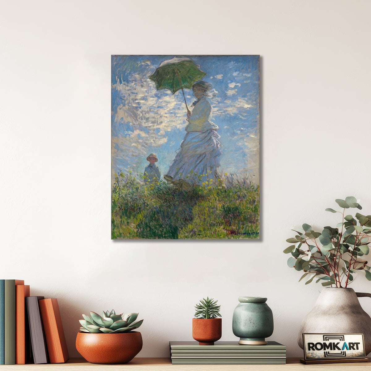 Claude Monet Woman With A Parasol 1875 – Reproduction
