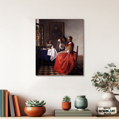 Johannes Vermeer Girl With A Wineglass 1659 – Reproduction