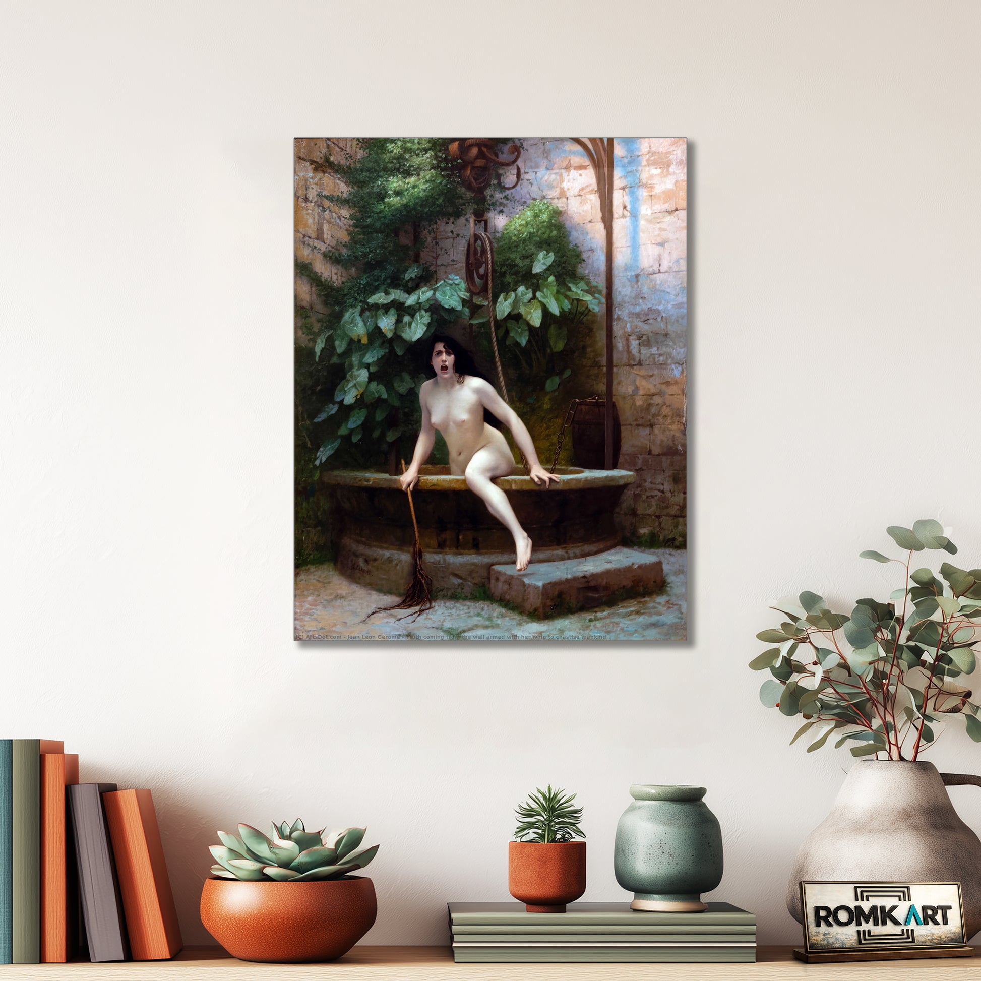 Jean Leon Gerome Truth Coming Out Of Her Well 1896 – Reproduction