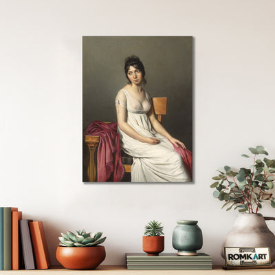 Jacques-louis David Portrait Of A Young Woman In White 1798 – Reproduction