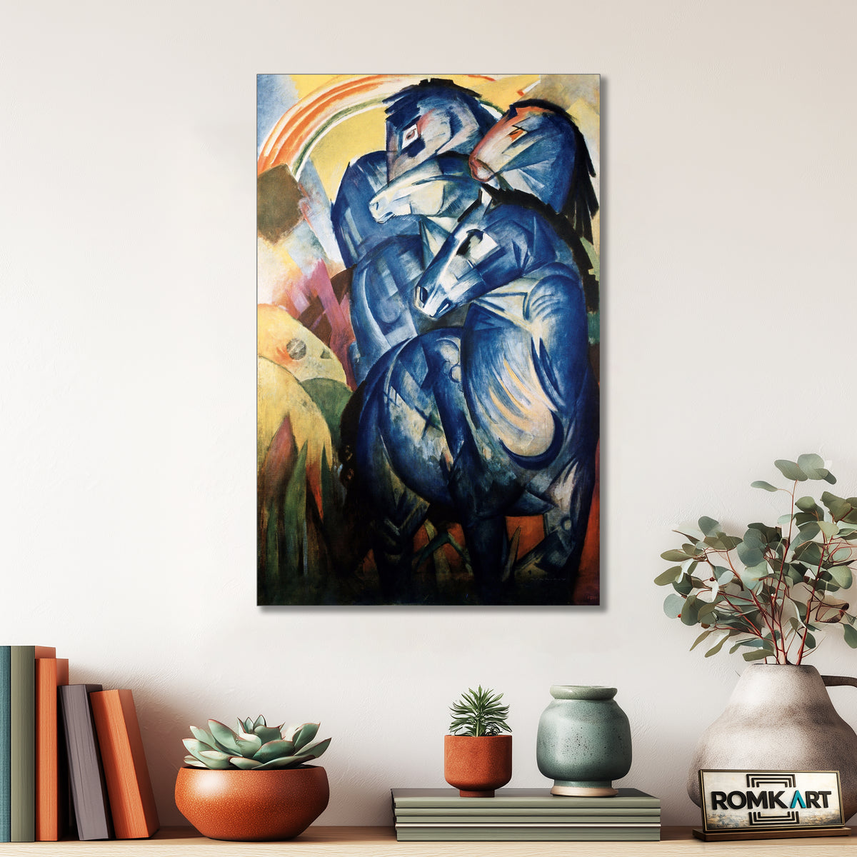 Franz Marc The Tower Of Blue Horses 1913 – Reproduction