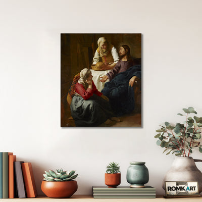 Johannes Vermeer Christ In The House Of Martha And Mary 1654-1655 – Reproduction
