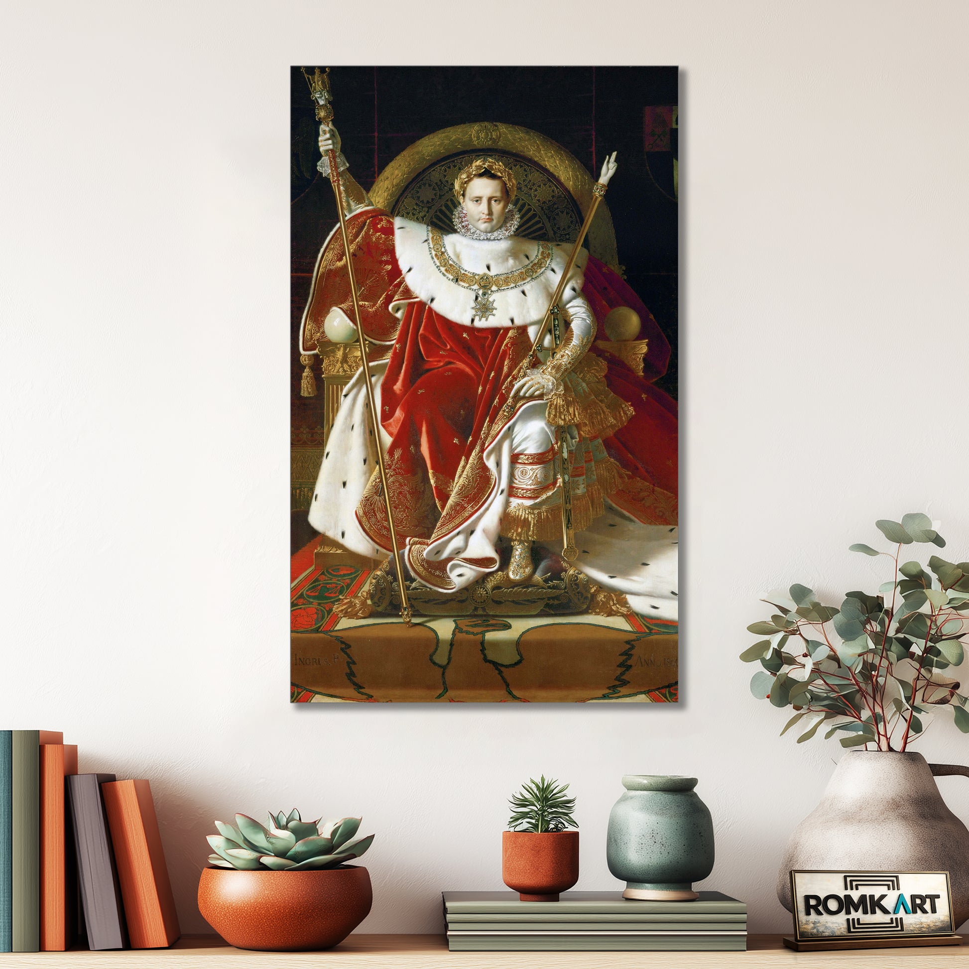 Jean Auguste Dominique Ingres Napoleon I On His Imperial Throne 1806 – Reproduction