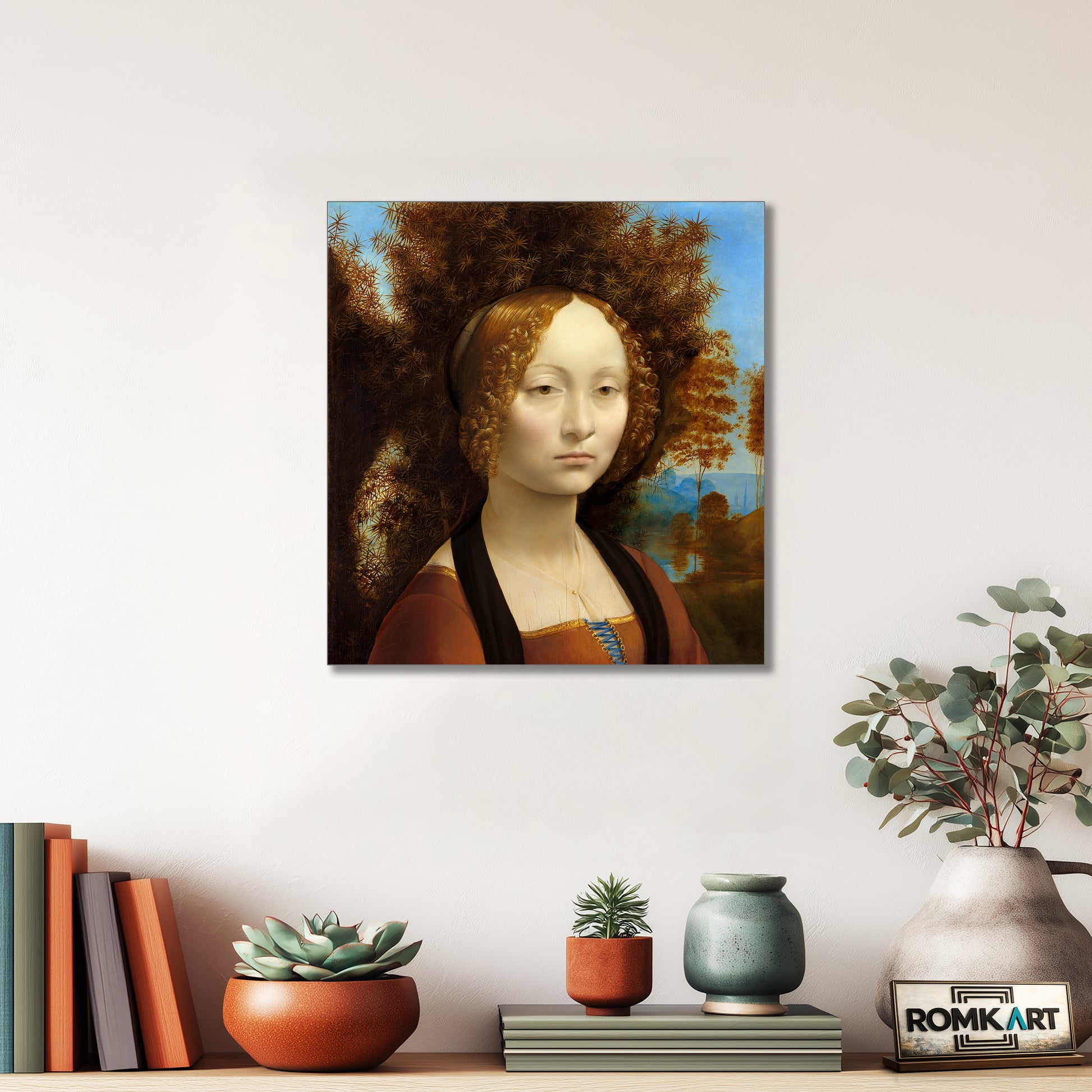Leonardo Da Vinci Portrait Of Ginevra Benci 15th-century – Reproduction