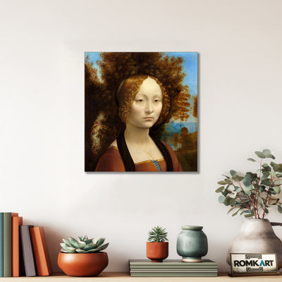 Leonardo Da Vinci Portrait Of Ginevra Benci 15th-century – Reproduction