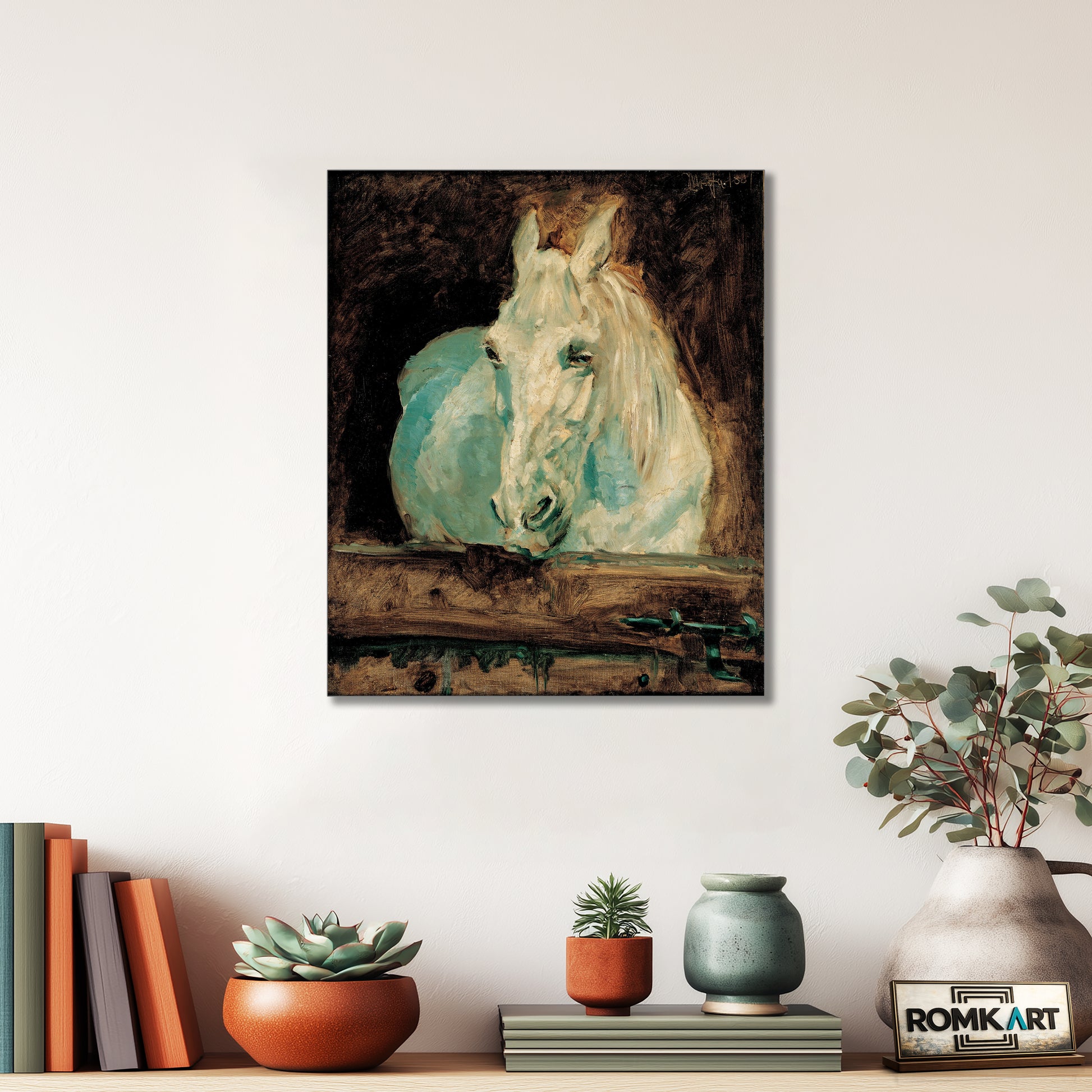 Henri De Toulouse-lautrec Lautrec - The White Horse Gazelle 1881 – Reproduction