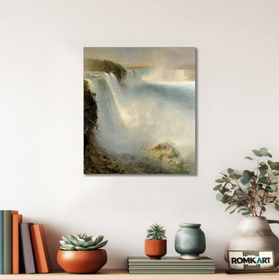 Frederic Edwin Church Niagara Falls From The American Side – Reproduction