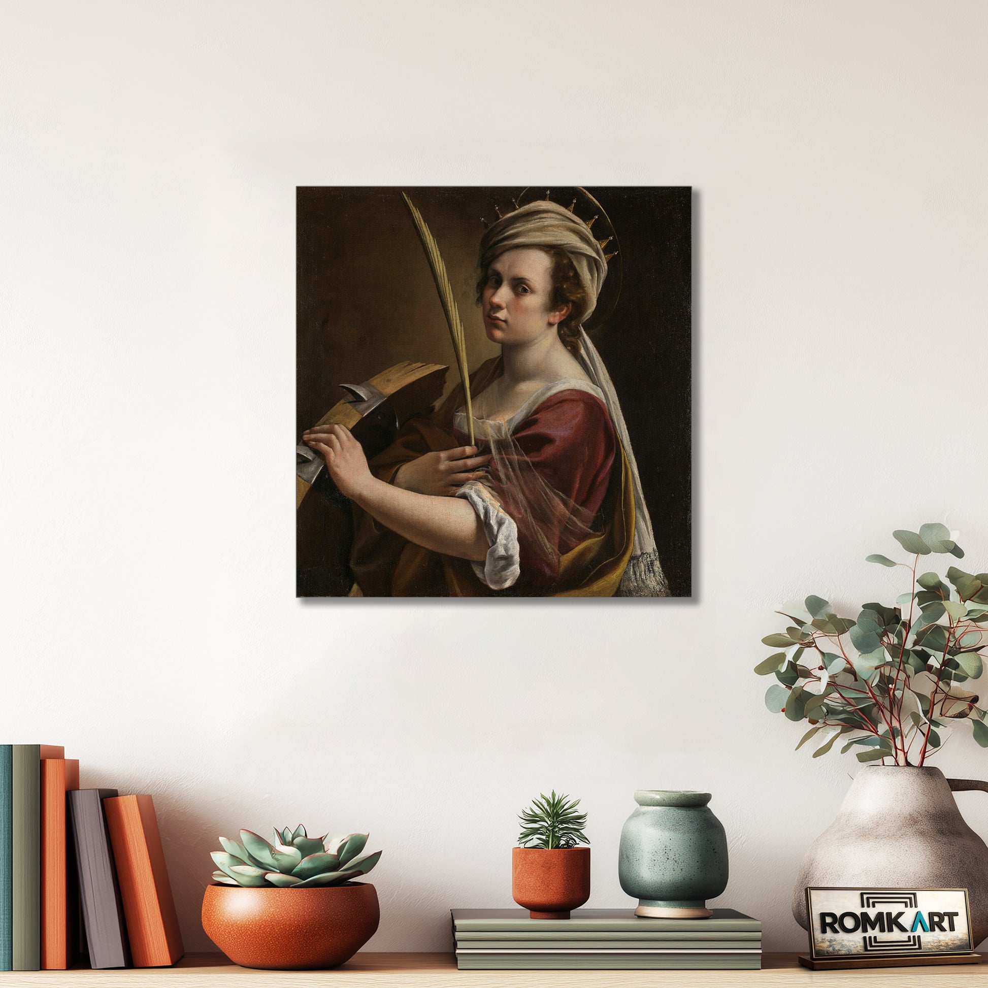 Artemisia Gentileschi Self-portrait As Saint Catherine Of Alexandria – Reproduction