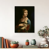 Leonardo Da Vinci Lady With An Ermine 1490 Or Portrait Of Cecilia Gallerani – Reproduction