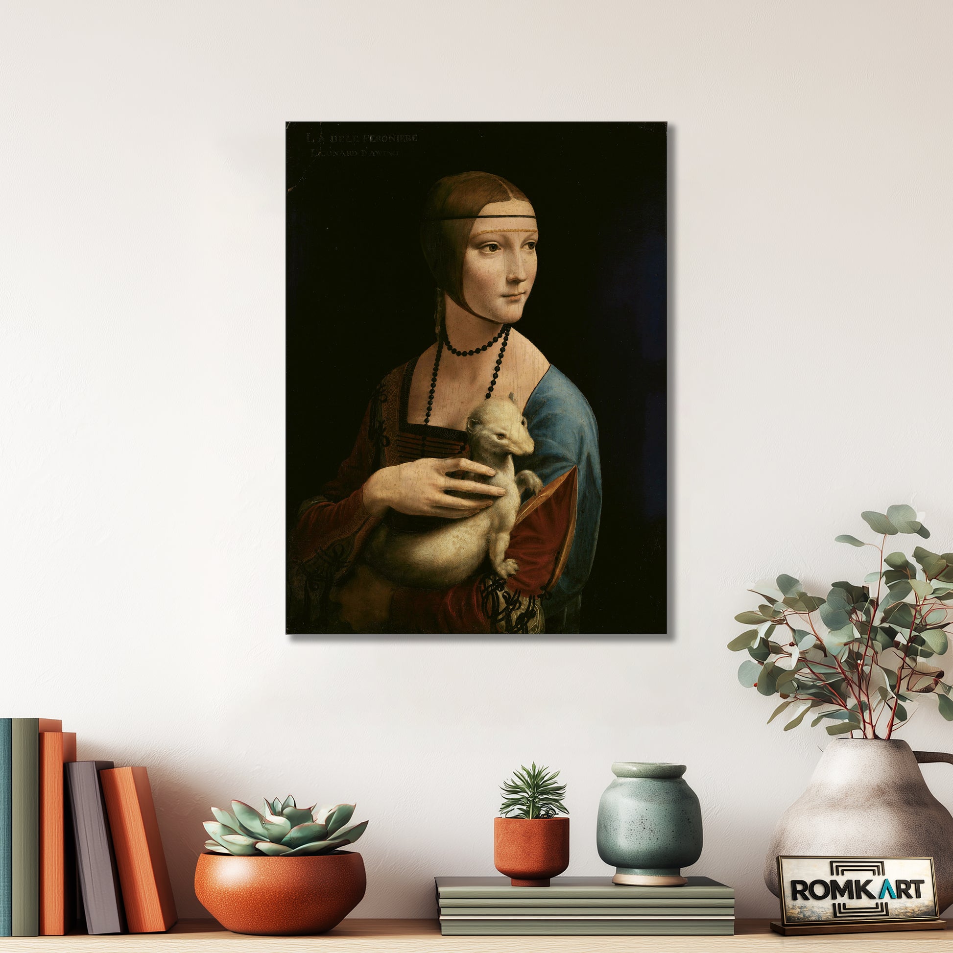 Leonardo Da Vinci Lady With An Ermine 1490 Or Portrait Of Cecilia Gallerani – Reproduction