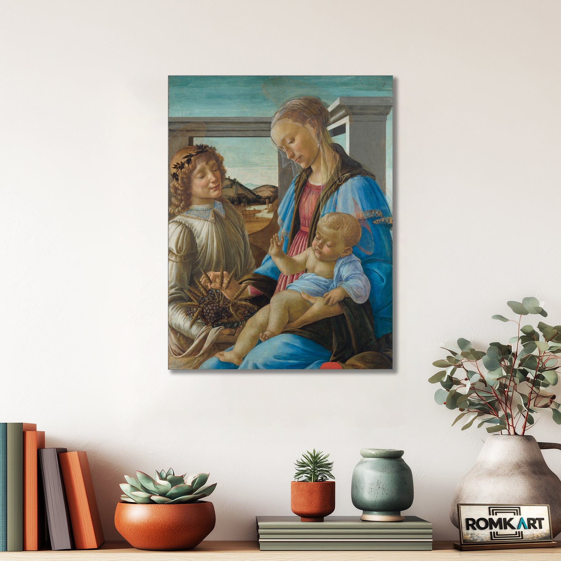 Sandro Botticelli Virgin And Child With An Angel 1470 – Reproduction