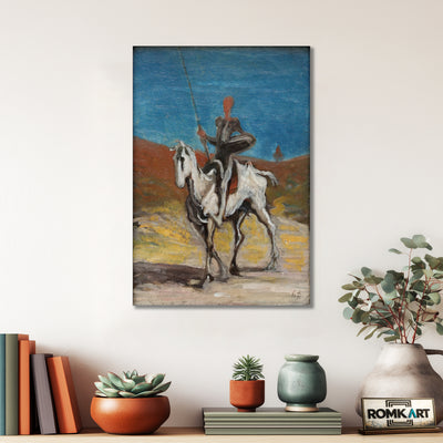 Honor Daumier Don Quijote And Sancho Panza 1868 – Reproduction