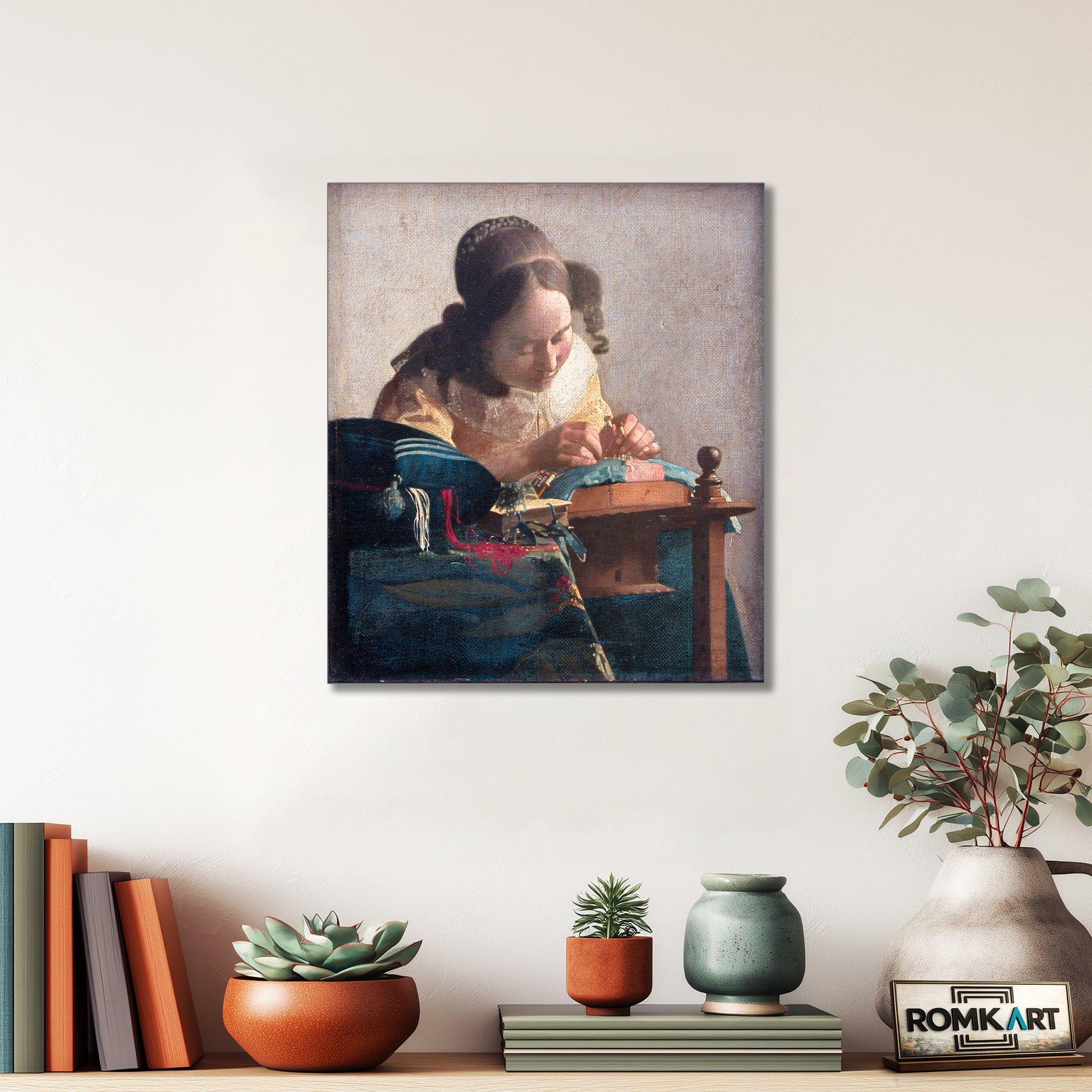 Johannes Vermeer The Lacemaker 1669-1670 – Reproduction