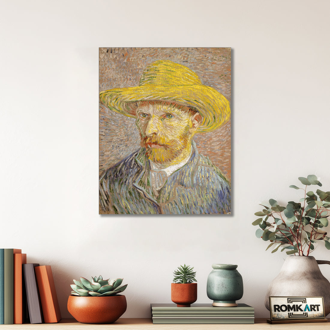 Vincent Van Gogh Self Portrait With A Straw Hat 1887 – Reproduction