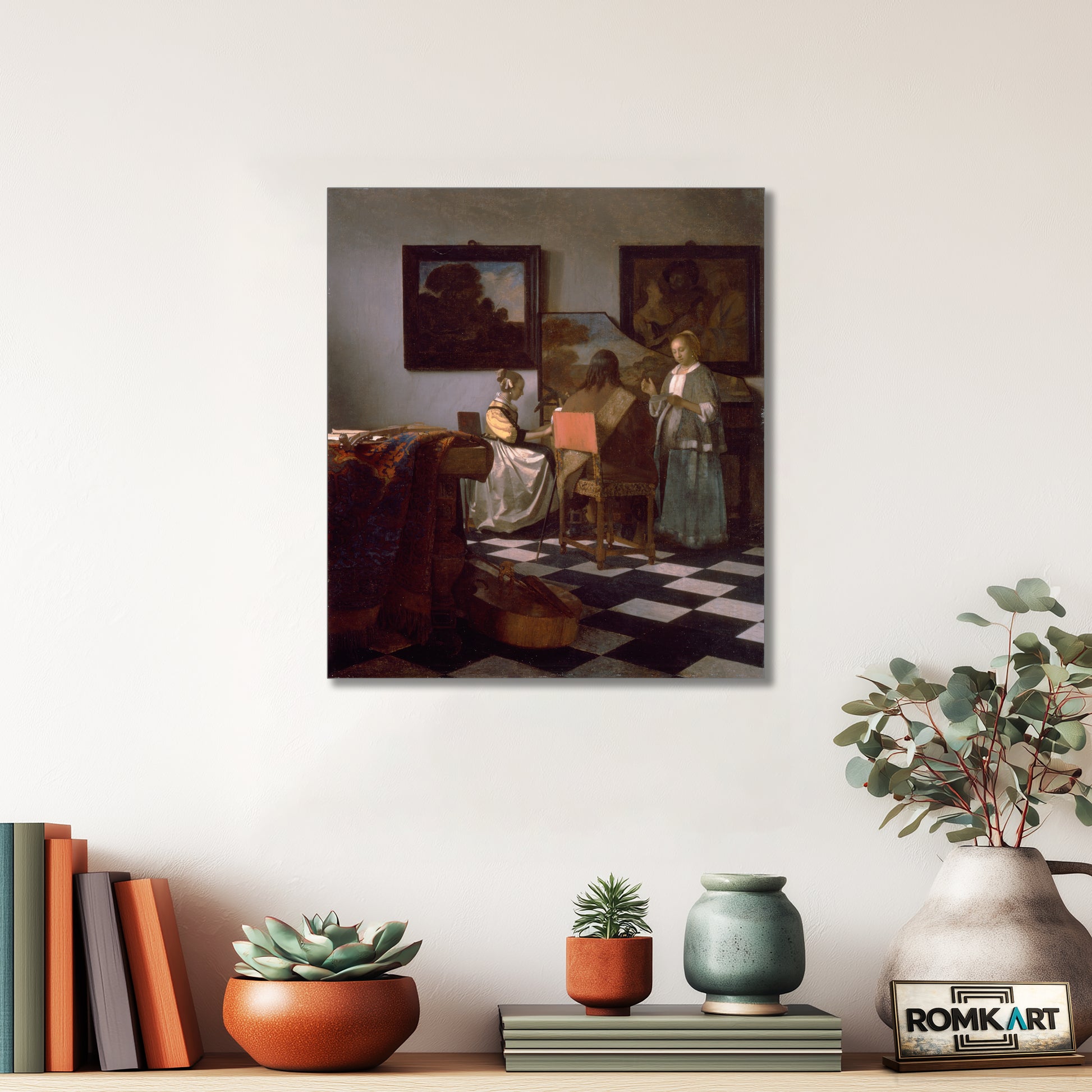 Johannes Vermeer The Concert 1665 – Reproduction