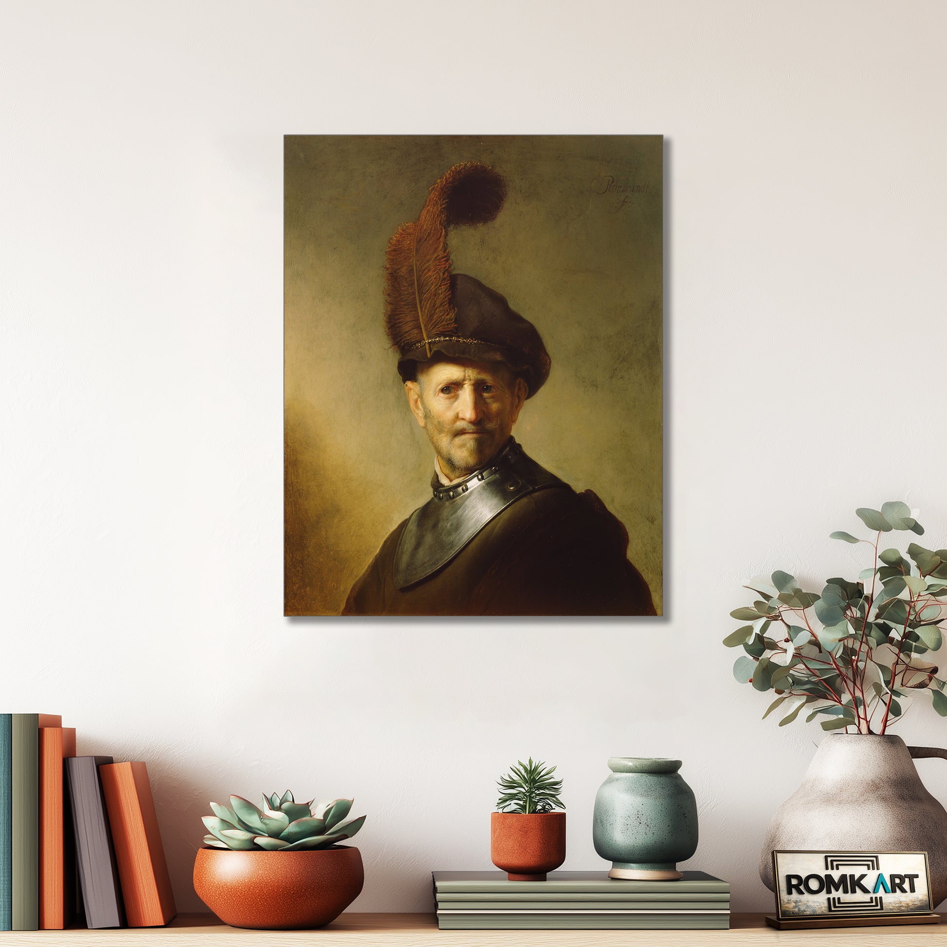 Rembrandt An Old Man In Military Costume – Reproduction