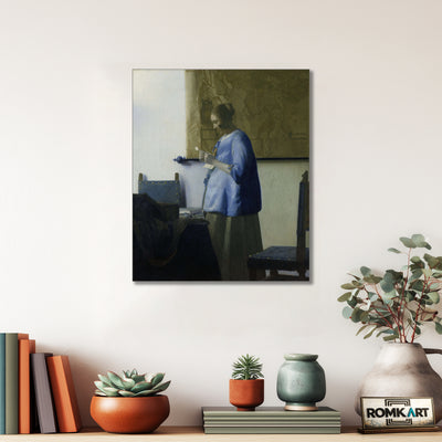 Johannes Vermeer Woman Reading A Letter 1663 – Reproduction