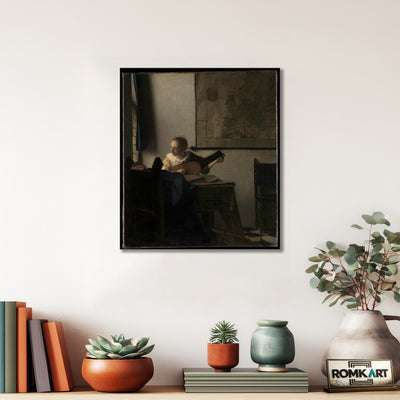 Johannes Vermeer Woman With A Lute – Reproduction