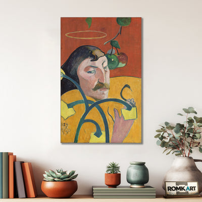 Paul Gauguin Self-portrait With Halo And Snake 1889 – Reproduction
