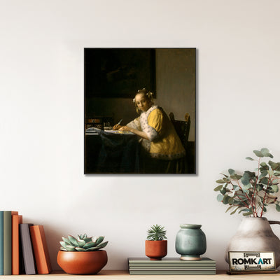 Johannes Vermeer A Lady Writing A Letter 1665-1666 – Reproduction