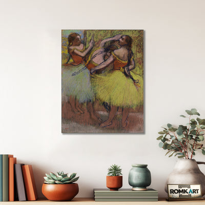 Edgar Degas Three Dancers With Hair In Braids – Reproduction