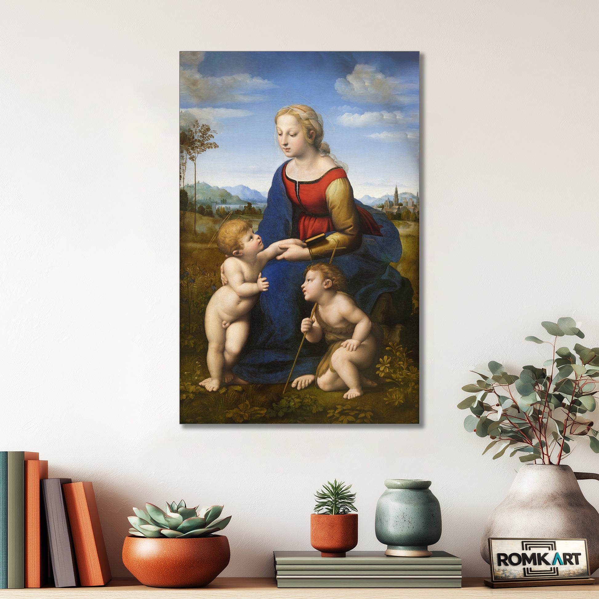 Raphael Madonna And Child With Saint John The Baptist La Belle Jardiniere – Reproduction