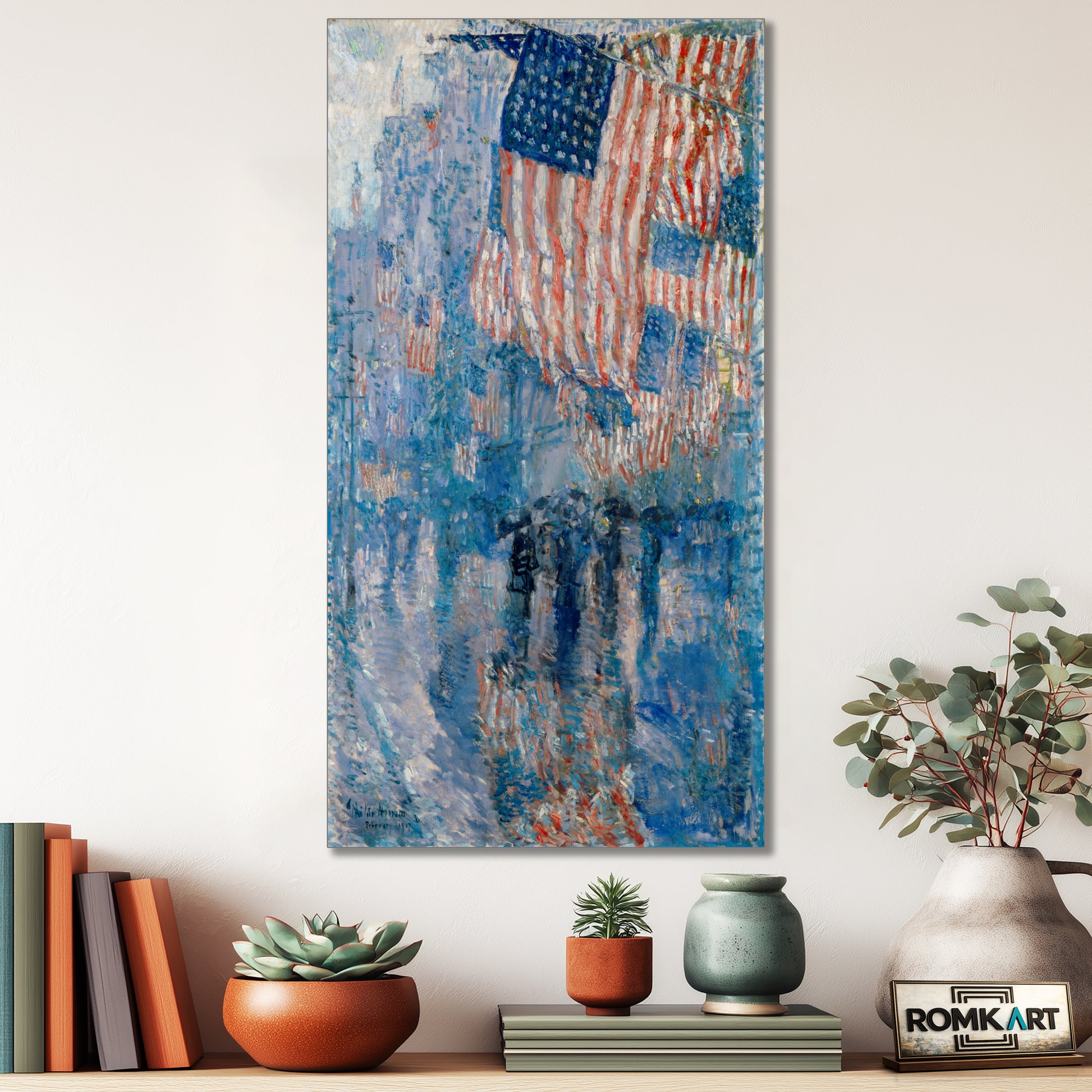 Childe Hassam The Avenue In The Rain Art In The White House – Reproduction