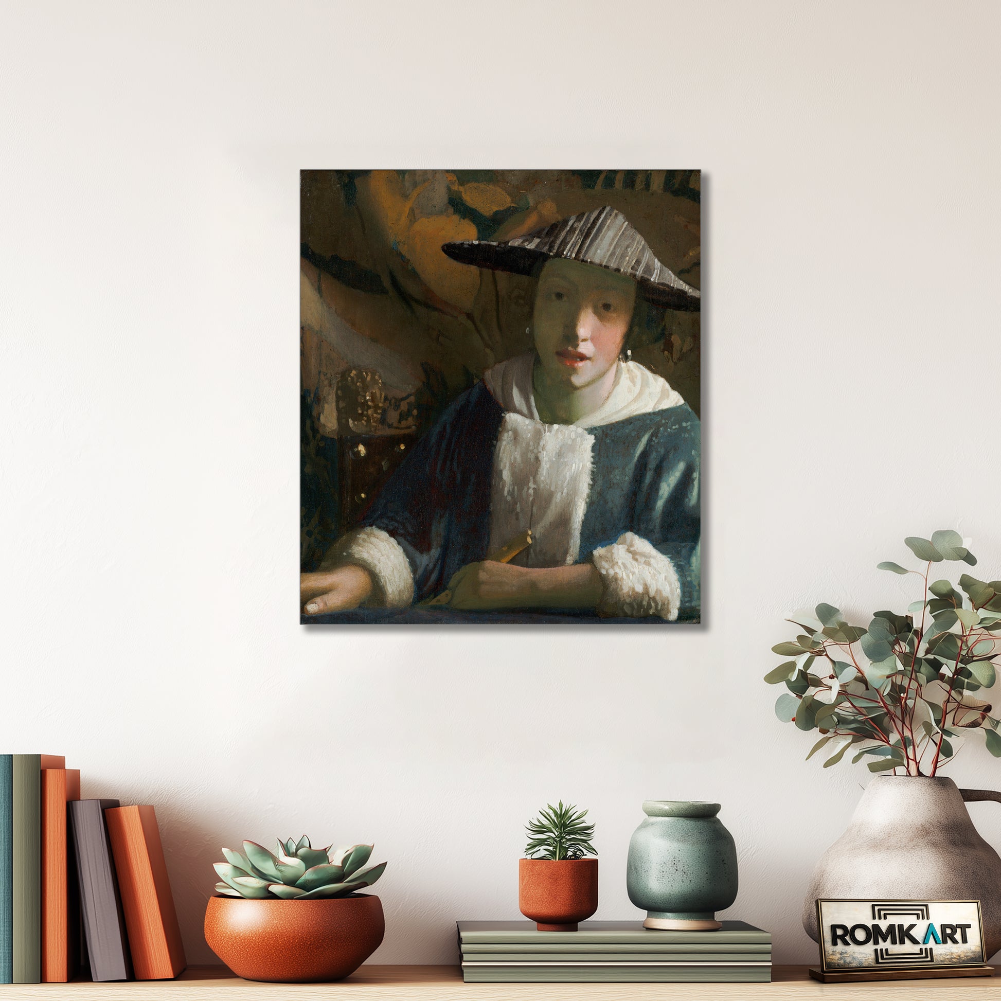 Johannes Vermeer Girl With A Flute 1666 – Reproduction