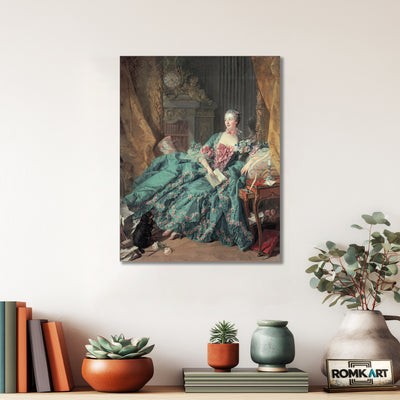 Francois Boucher Portrait Of The Marquise De Pompadour 1756 – Reproduction