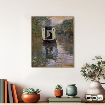 Claude Monet The Studio Boat Le Bateau-atelier 1876 – Reproduction