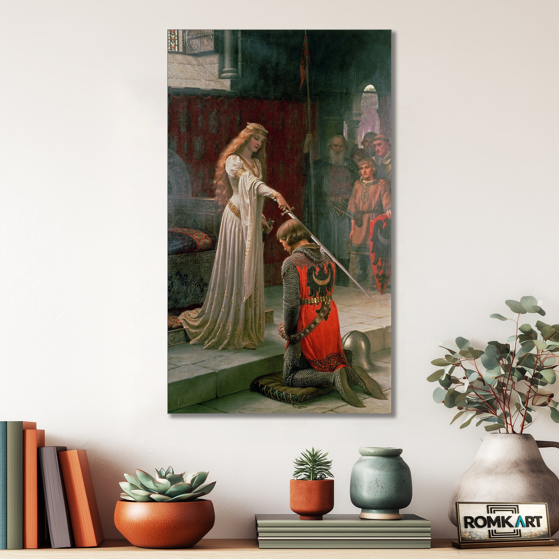 Edmund Leighton The Accolade 1901 – Reproduction