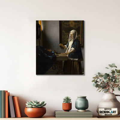 Johannes Vermeer Woman Holding A Balance 1664 – Reproduction