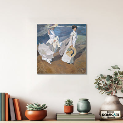 Joaquin Sorolla Strolling Along The Seashore 1909 – Reproduction