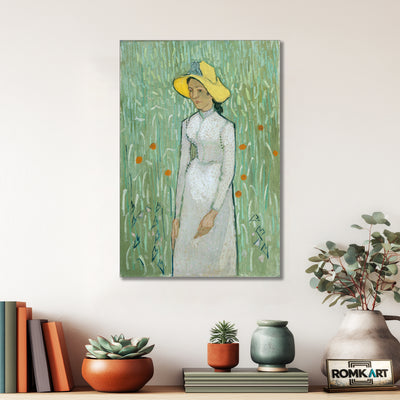 Vincent Van Gogh Girl In White 1890 – Reproduction