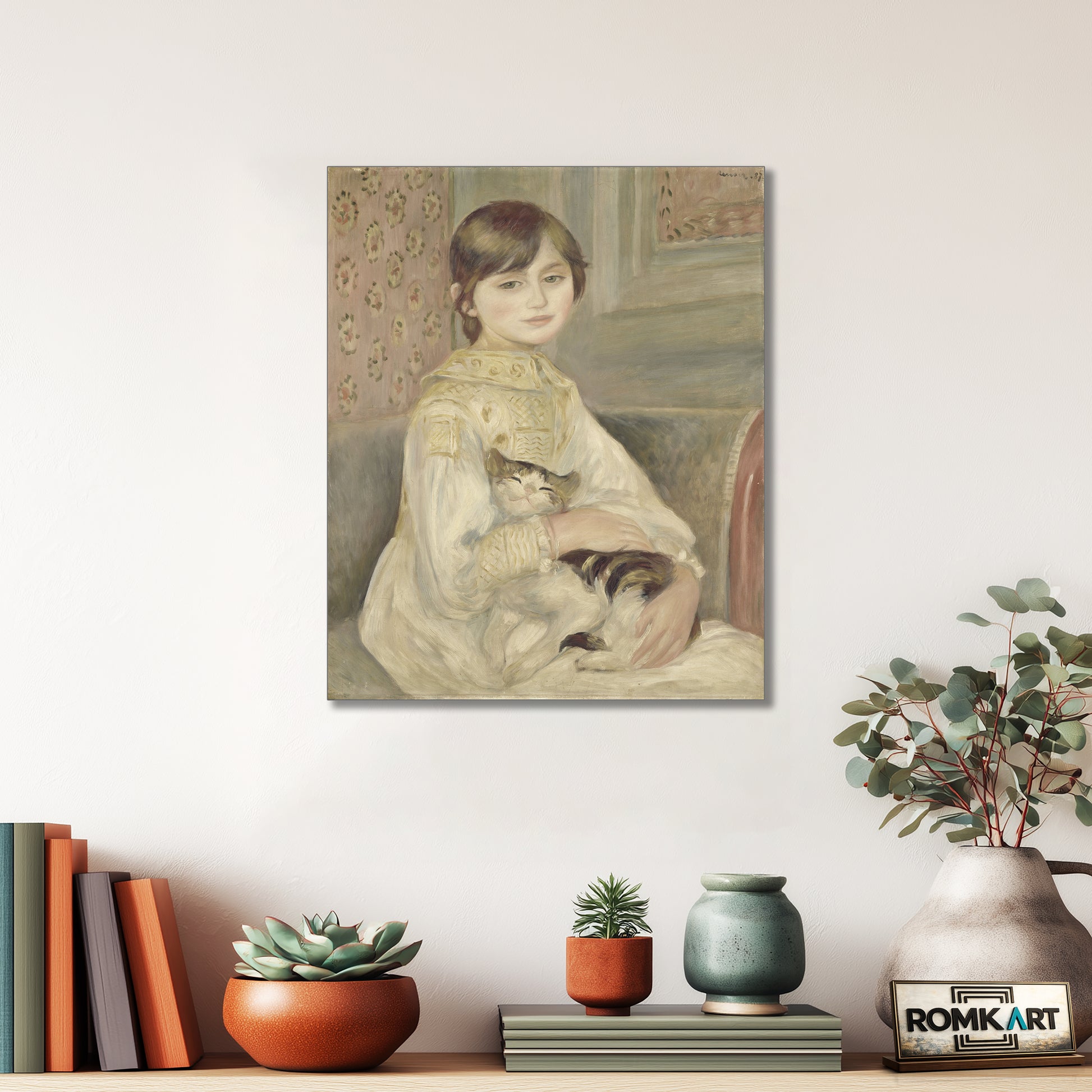 Pierre-auguste Renoir Julie Manet With Cat 1887 – Reproduction