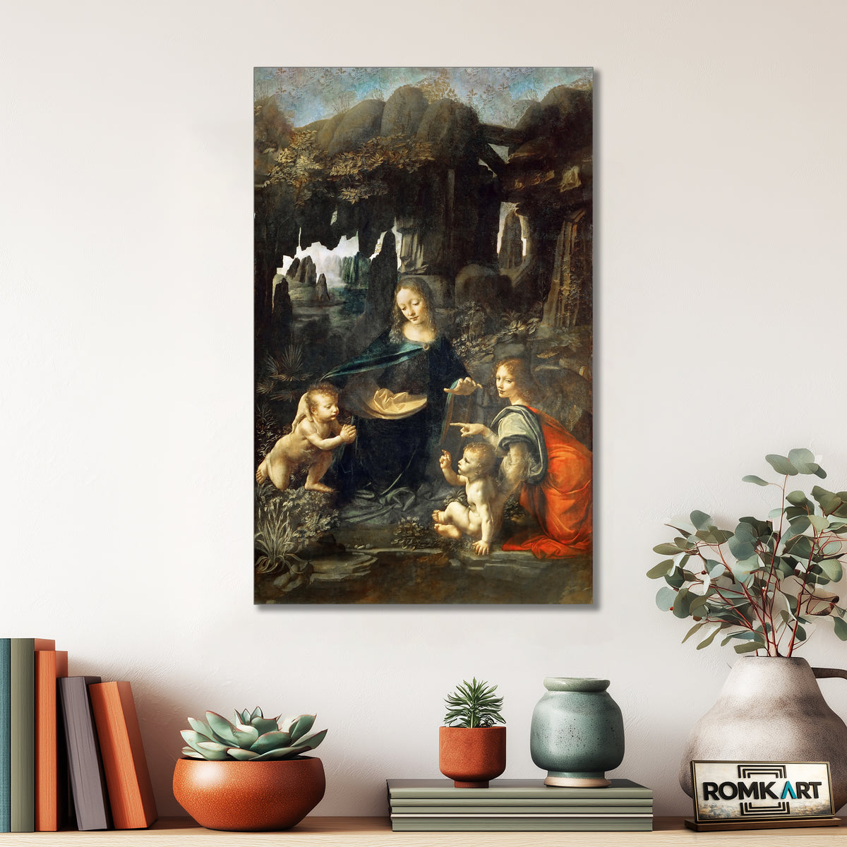 Leonardo Da Vinci The Virgin Of The Rocks 1483 - 1486 Louvre – Reproduction