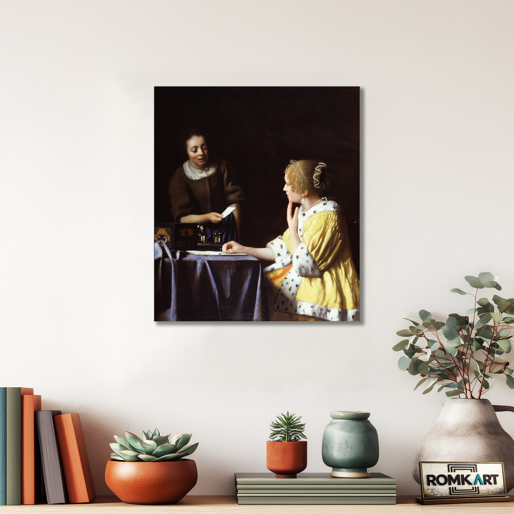 Johannes Vermeer Mistress And Maid 1667 – Reproduction