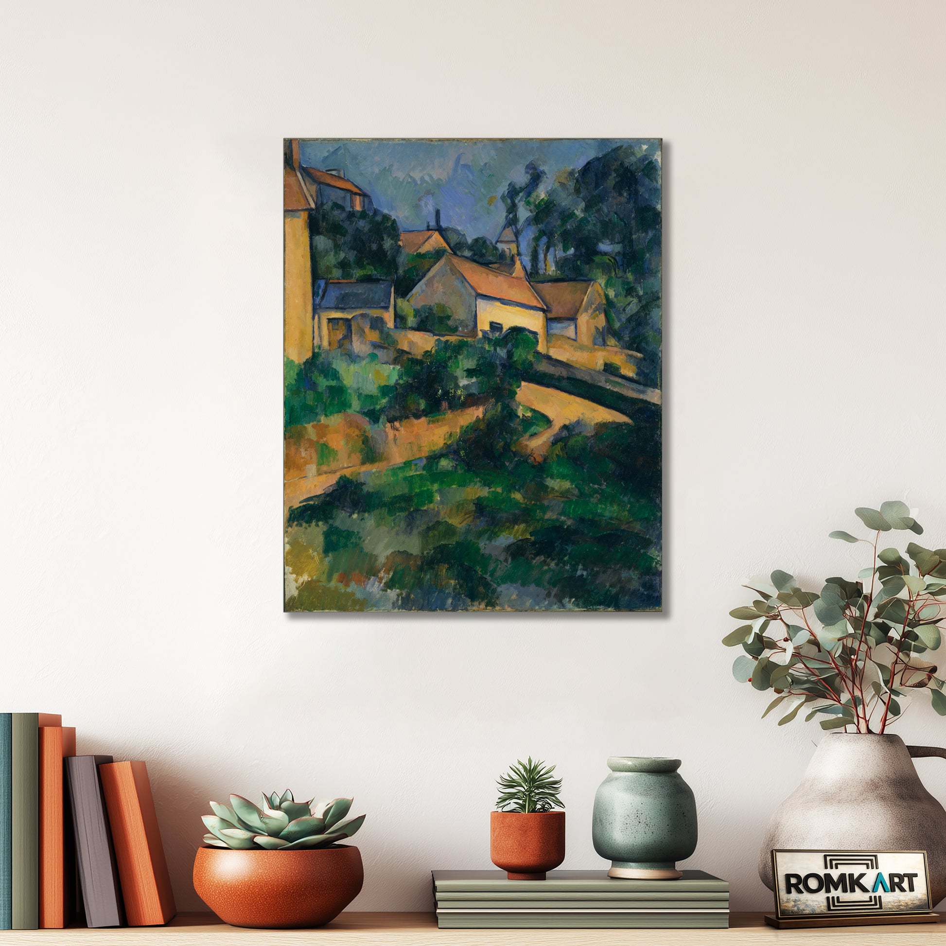 Paul Cezanne Turning Road At Montgeroult 1898 – Reproduction