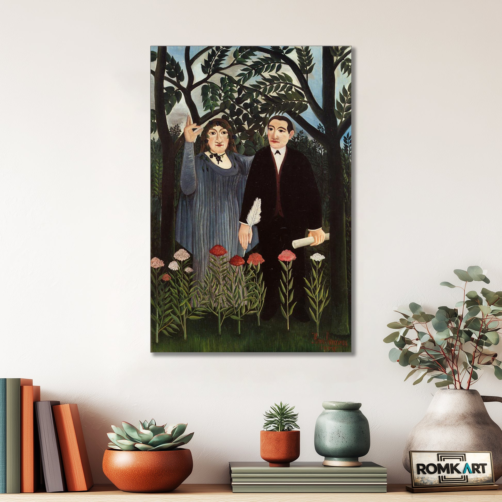 Henri Rousseau The Muse Inspiring The Poet 1909 – Reproduction