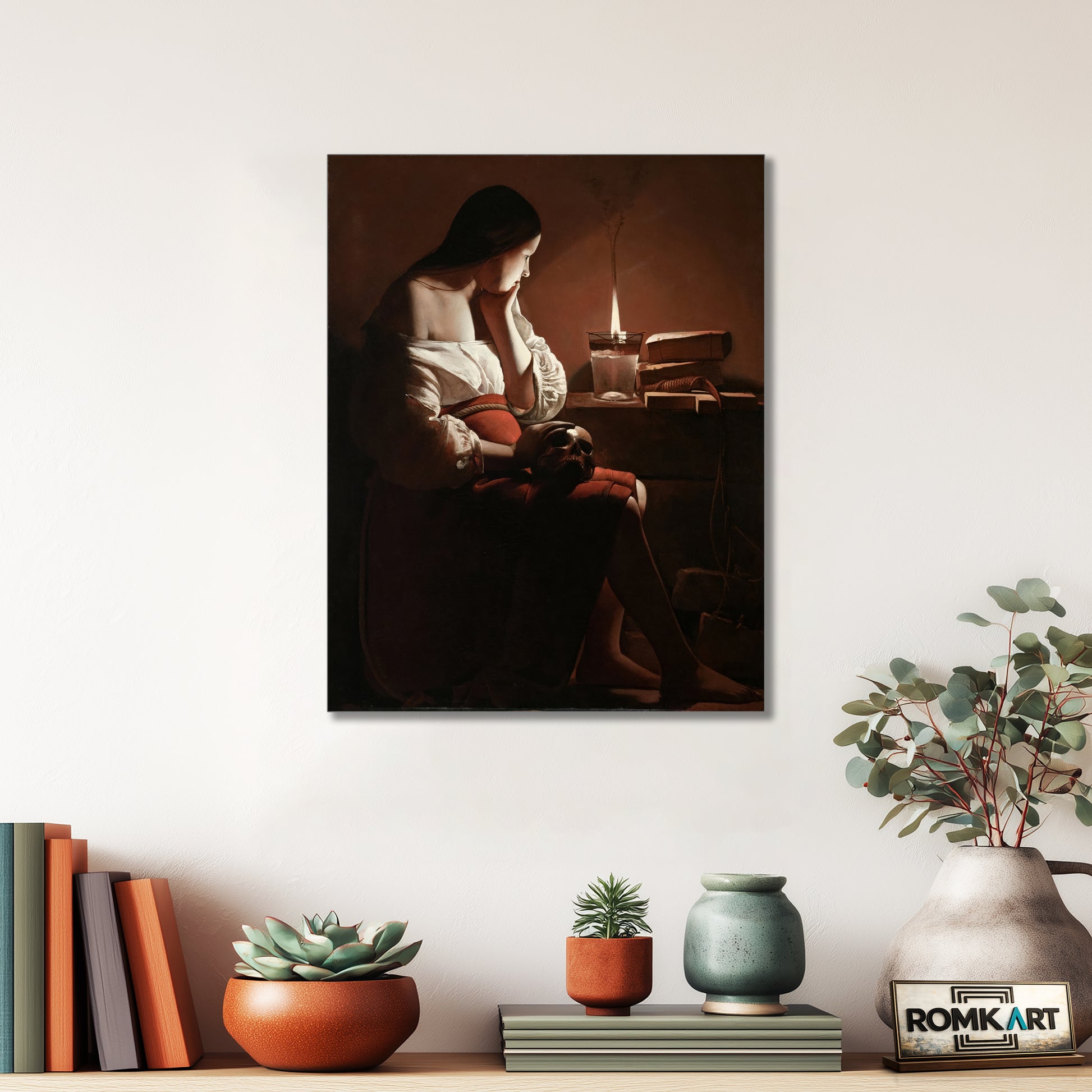 Georges De La Tour Magdalene With The Smoking Flame 1640 – Reproduction