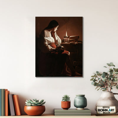 Georges De La Tour Magdalene With The Smoking Flame 1640 – Reproduction