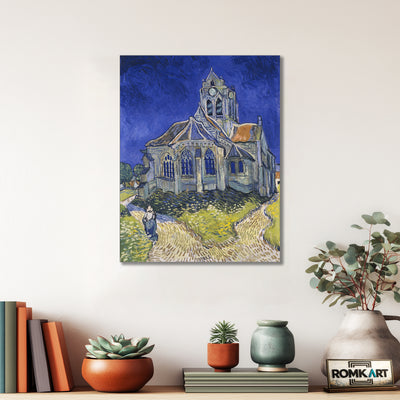 Vincent Van Gogh The Church At Auvers 1890 – Reproduction